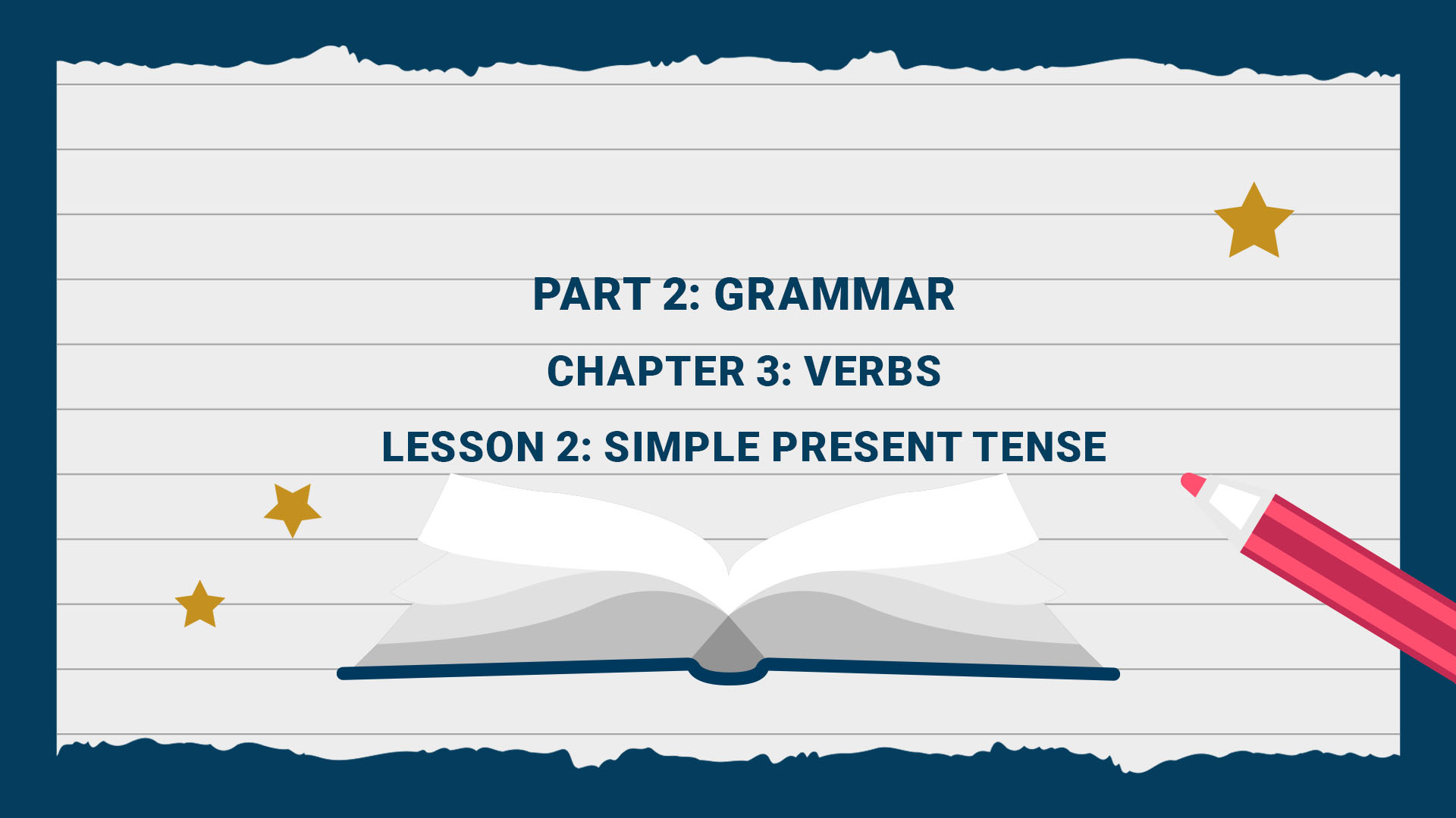 Chapter 3: Verbs - Lesson 1: Simple Present Tense